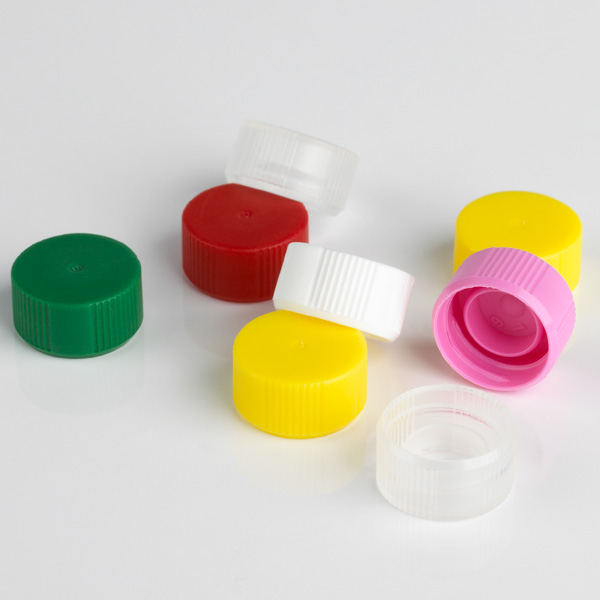 Globe Scientific Screw Cap for Microtube, No O-Ring, White Image