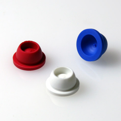 Globe Scientific Cap, Plug, 12/13mm, Santoprene, for Vacuum and Test Tubes, RED, 1000/Pack Image
