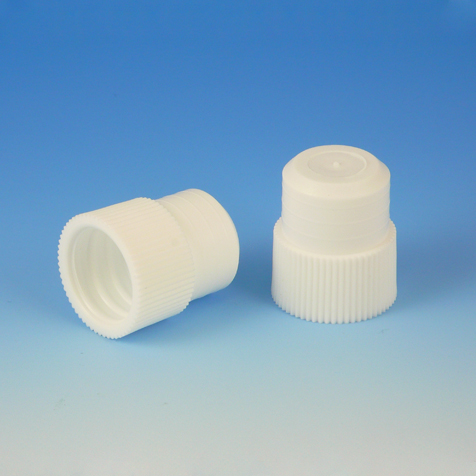 Globe Scientific Cap, Plug, 16mm, White, 1000/Bag Image
