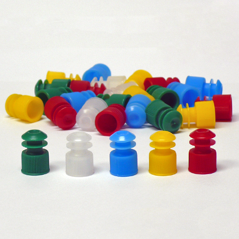Globe Scientific Cap, Flange Plug, 12mm, Red Image