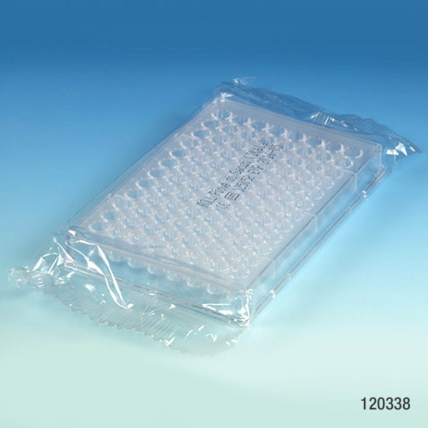 Globe Scientific Microtest Plate, 96-Well, Flat Bottom, PS, STERILE, Individually Wrapped Image