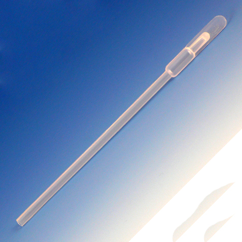 Globe Scientific Transfer Pipet, 0.8mL, Special Purpose with Paddle, 125mm, 500/Dispenser Box, 10 Boxes/Unit Image
