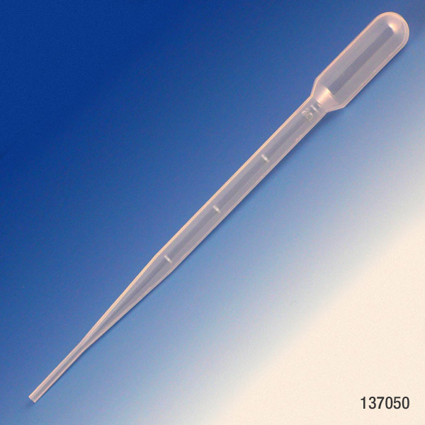 Globe Scientific Transfer Pipet, 5.0mL, Blood Bank, Graduated to 2mL, 155mm, 500/Dispenser Box, 10 Boxes/Unit Image