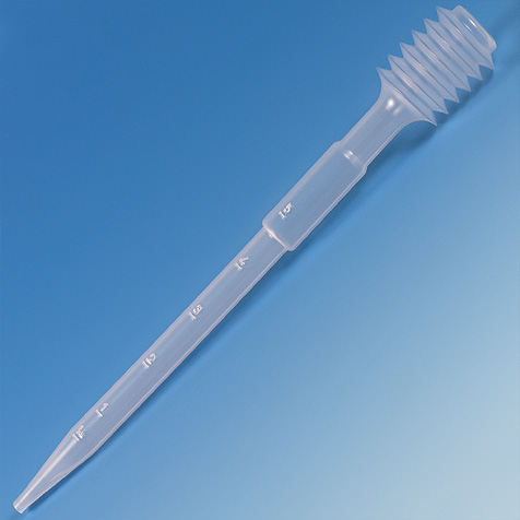 Globe Scientific Transfer Pipet, 15.0mL, Bellows, Graduated to 5mL, 100/Bag, 12 Bags/Unit Image