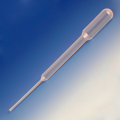 Globe Scientific Transfer Pipet, 6.5mL, Narrow Stem, 155mm, 500/Dispenser Box, 10 Boxes/Unit Image