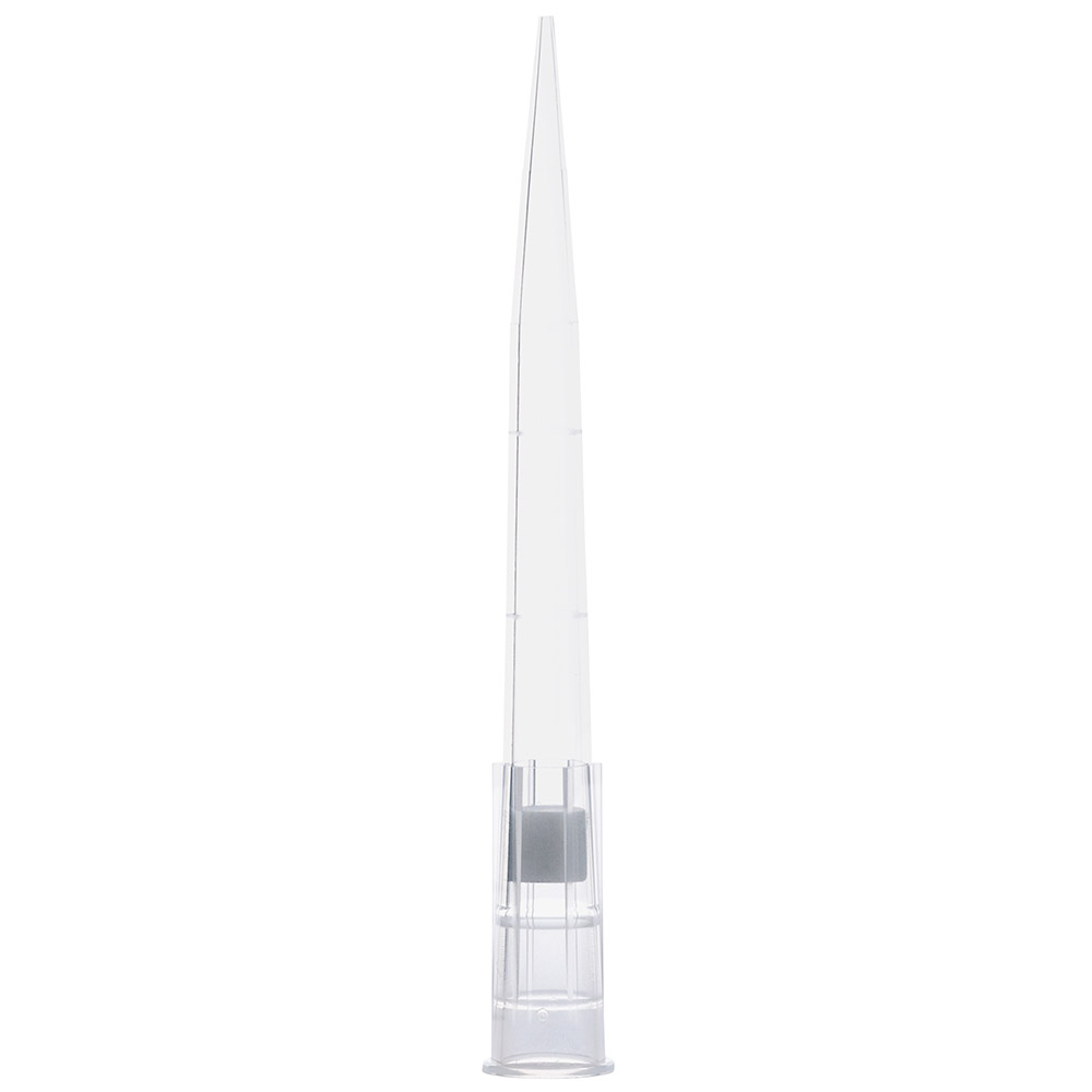 Globe Scientific Filter Pipette Tip, 1 - 300uL, Certified, Universal, Low Retention, Graduated, 59mm, Natural, STERILE, 96/Rack, 10 Racks/Box, 2 Boxes/Carton Image