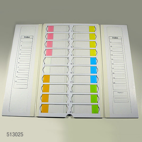 Globe Scientific Slide File Folder, 20-Place, Cardboard Image