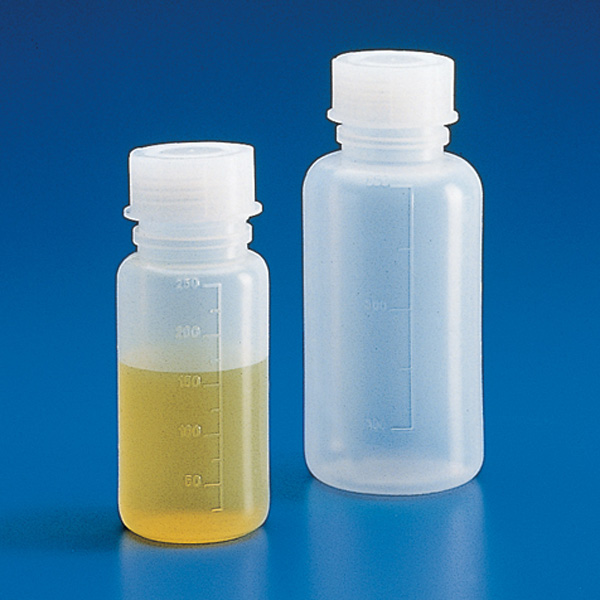 Globe Scientific ** SPECIAL ORDER ITEM ** Bottle with Screwcap, Wide Mouth, LDPE, Graduated, 1000mL Image