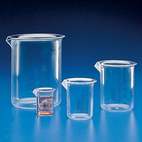 Globe Scientific Beaker, PMP (TPX), Printed Graduations, 25mL Image