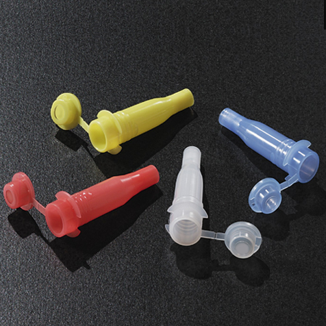 Globe Scientific HORIBA ABX: Sample Cup with Cap for Cobas Mira, Bio, Fara and Horiba ABX analyzers, Red Image