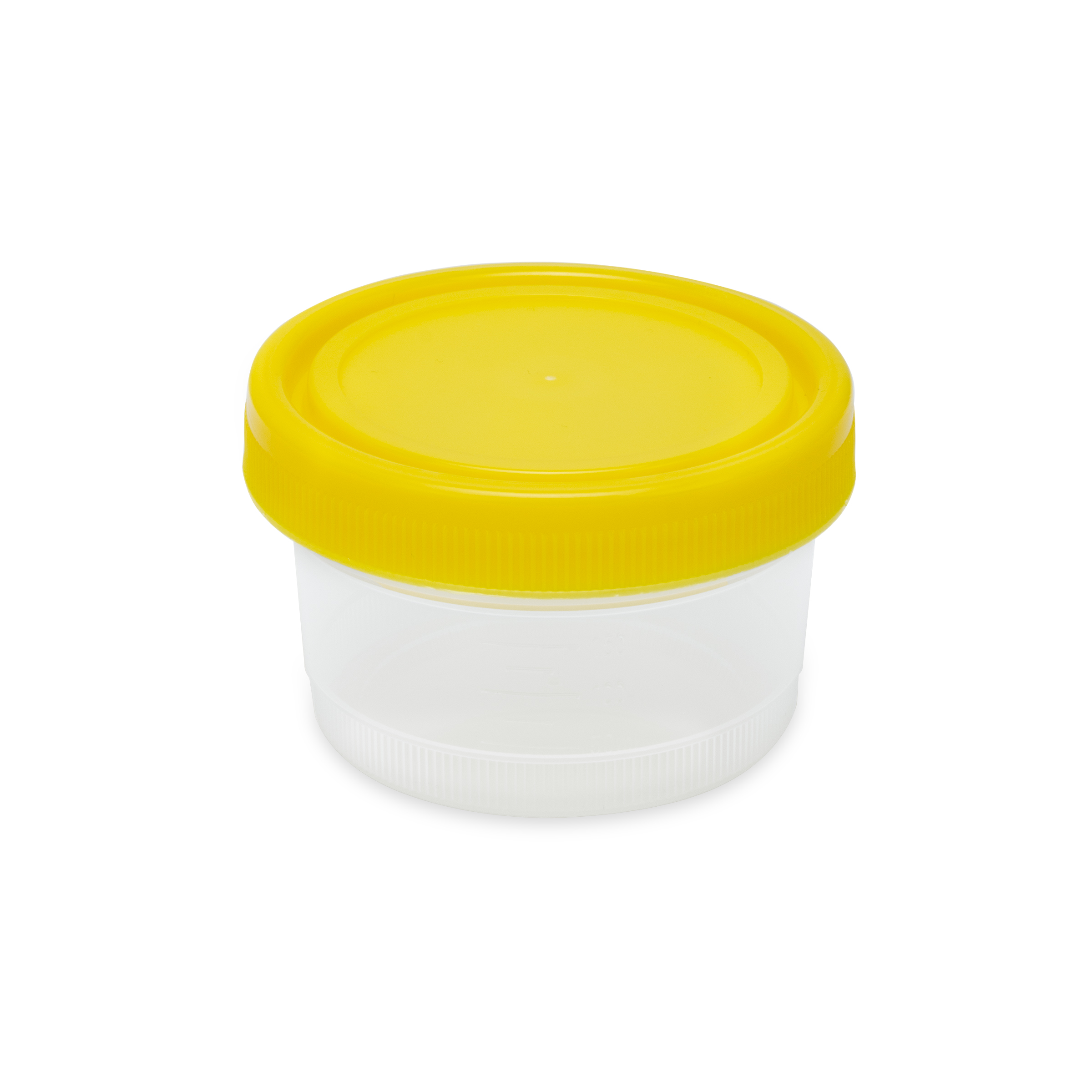 Globe Scientific Container: Histology, 250mL (8oz), PP, Graduated, with Separate Yellow Screwcap Image