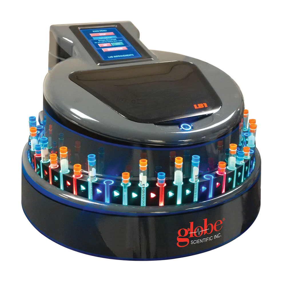 Globe Scientific CapTrack, Model CT1, Benchtop Recapping Archiver with Multi-Color Cap Color Recognition and Database, 120-240V, 50/60Hz Image