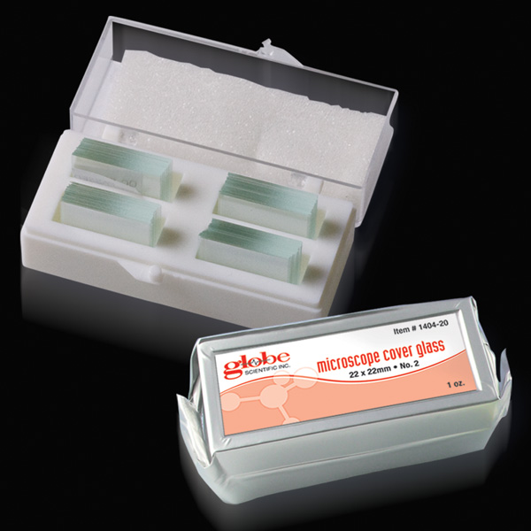 Globe Scientific ** SPECIAL ORDER SIZE **  Microscope Cover Glass, 24mm x 32mm, # 2 Thickness, 1 oz./Vacuum Pack, 10 Packs/Box (10 oz.) Image