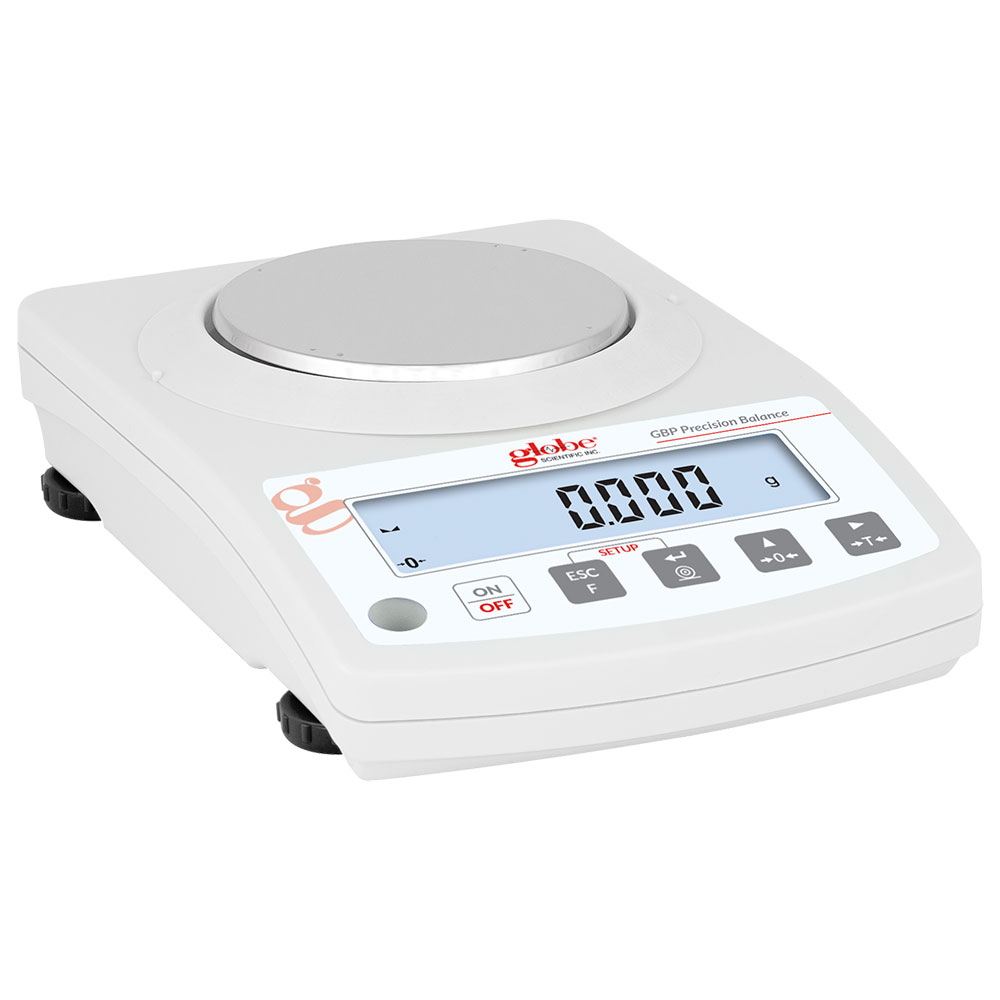Globe Scientific Balance, Toploading, Precision, Portable, 200g x 1mg, External Calibration, 100-240V, 50-60Hz, Rechargeable Internal Battery Image