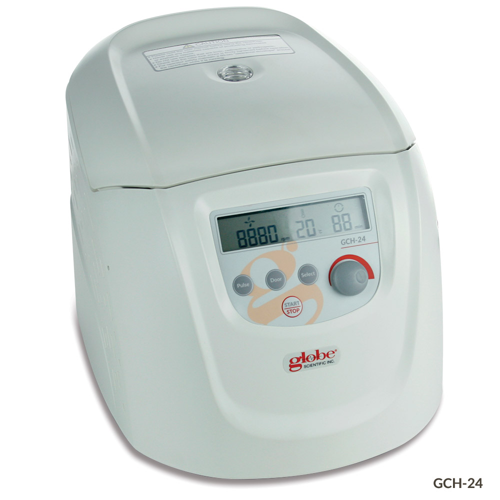 Globe Scientific Centrifuge, Hematocrit, 24-place, 120v, 60Hz, US Plug (includes: 24-Place Hematocrit Rotor Kit with Lid and Reading Disk Lid) Image