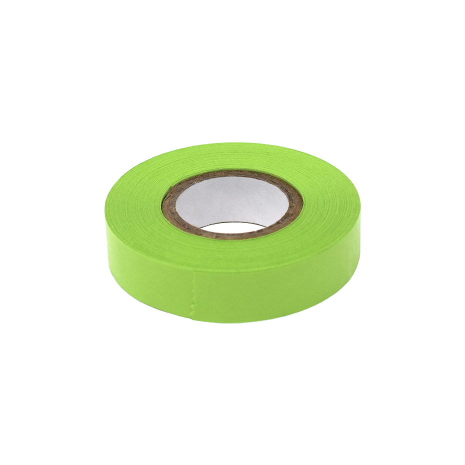 Globe Scientific Labeling Tape, 1/2" x 500" per Roll, 6 Rolls/Box, Lime Image