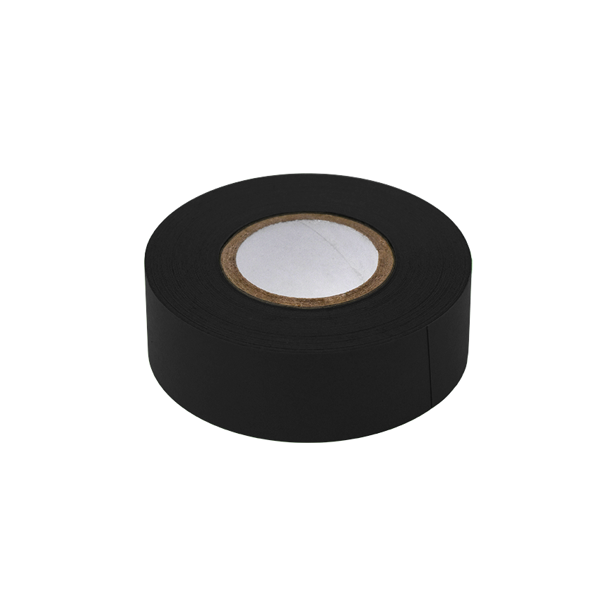 Globe Scientific Labeling Tape, 3/4" x 500" per Roll, 4 Rolls/Box, Black  Image