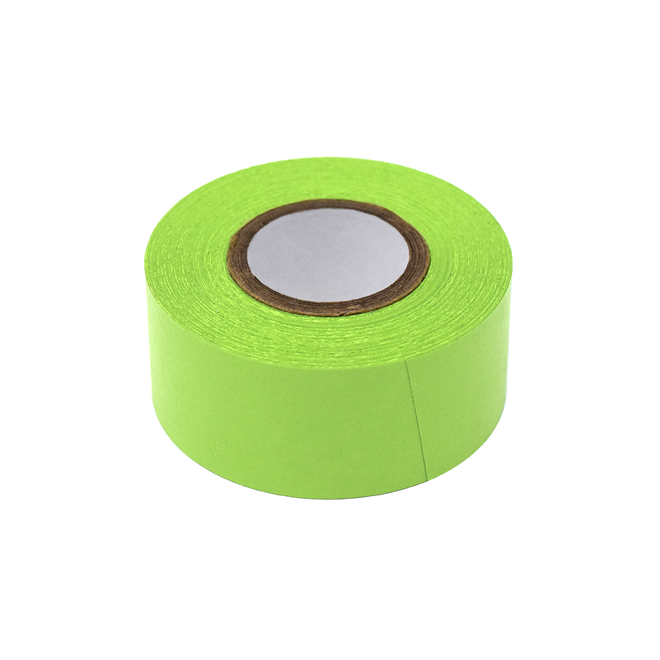 Globe Scientific Labeling Tape, 1" x 500" per Roll, 3 Rolls/Box, Lime  Image