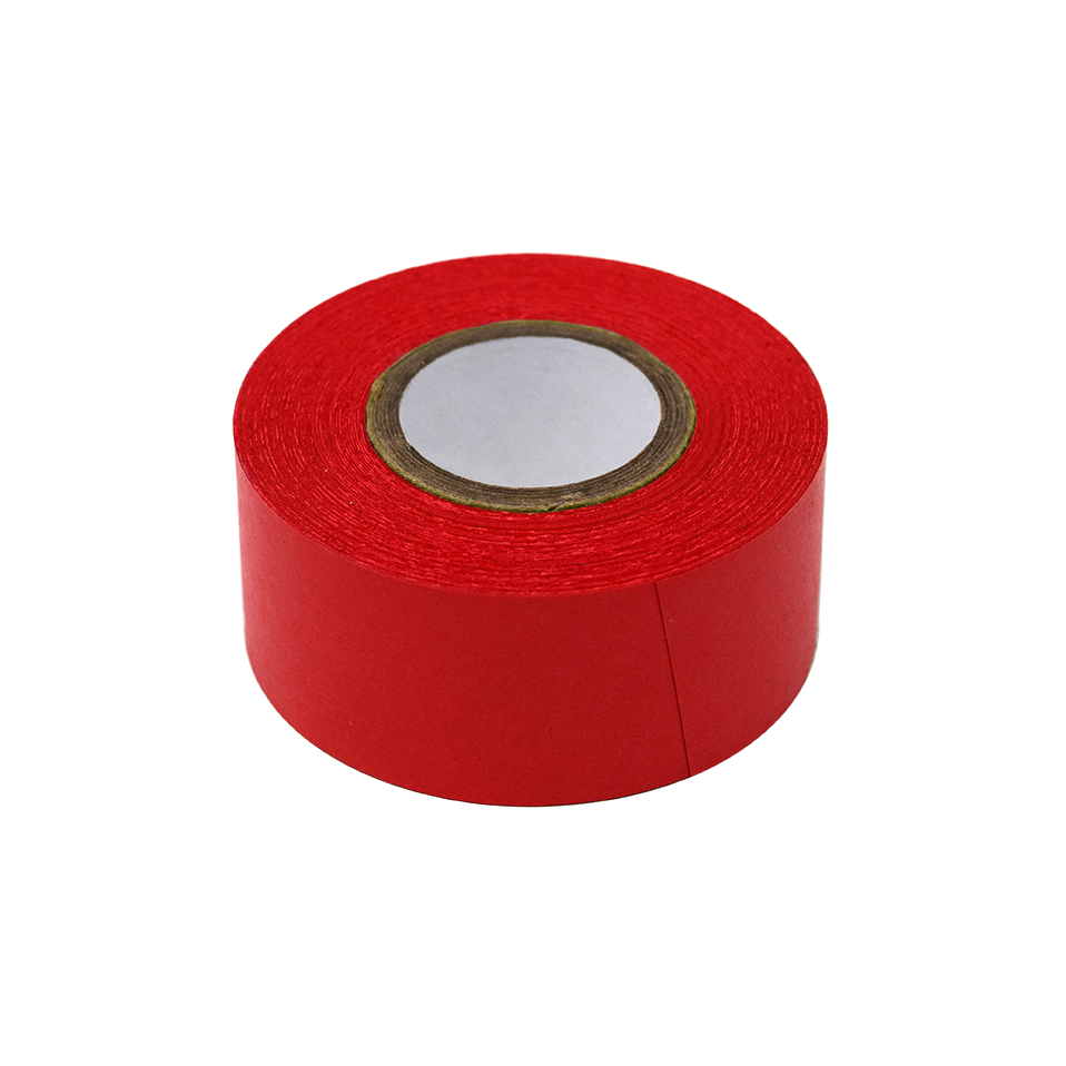 Globe Scientific Labeling Tape, 1" x 500" per Roll, 3 Rolls/Box, Red  Image