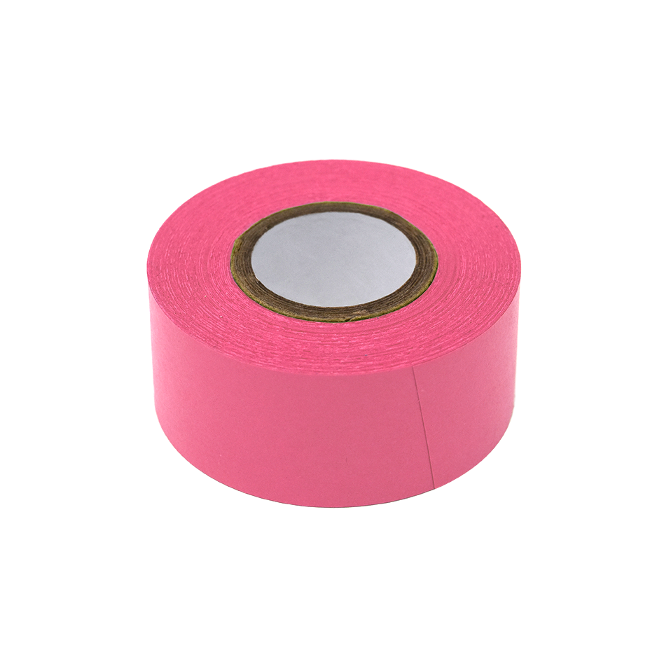 Globe Scientific Labeling Tape, 1" x 500" per Roll, 3 Rolls/Box, Rose  Image