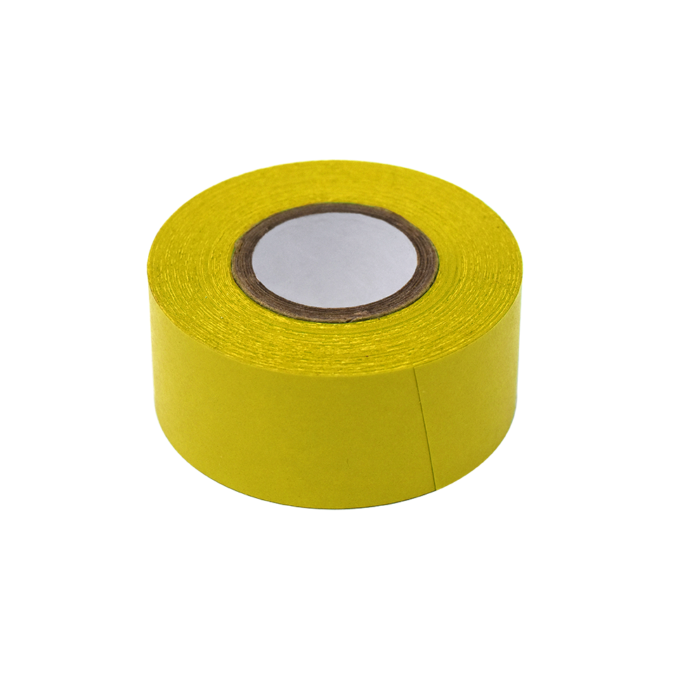 Globe Scientific Labeling Tape, 1" x 500" per Roll, 3 Rolls/Box, Yellow  Image