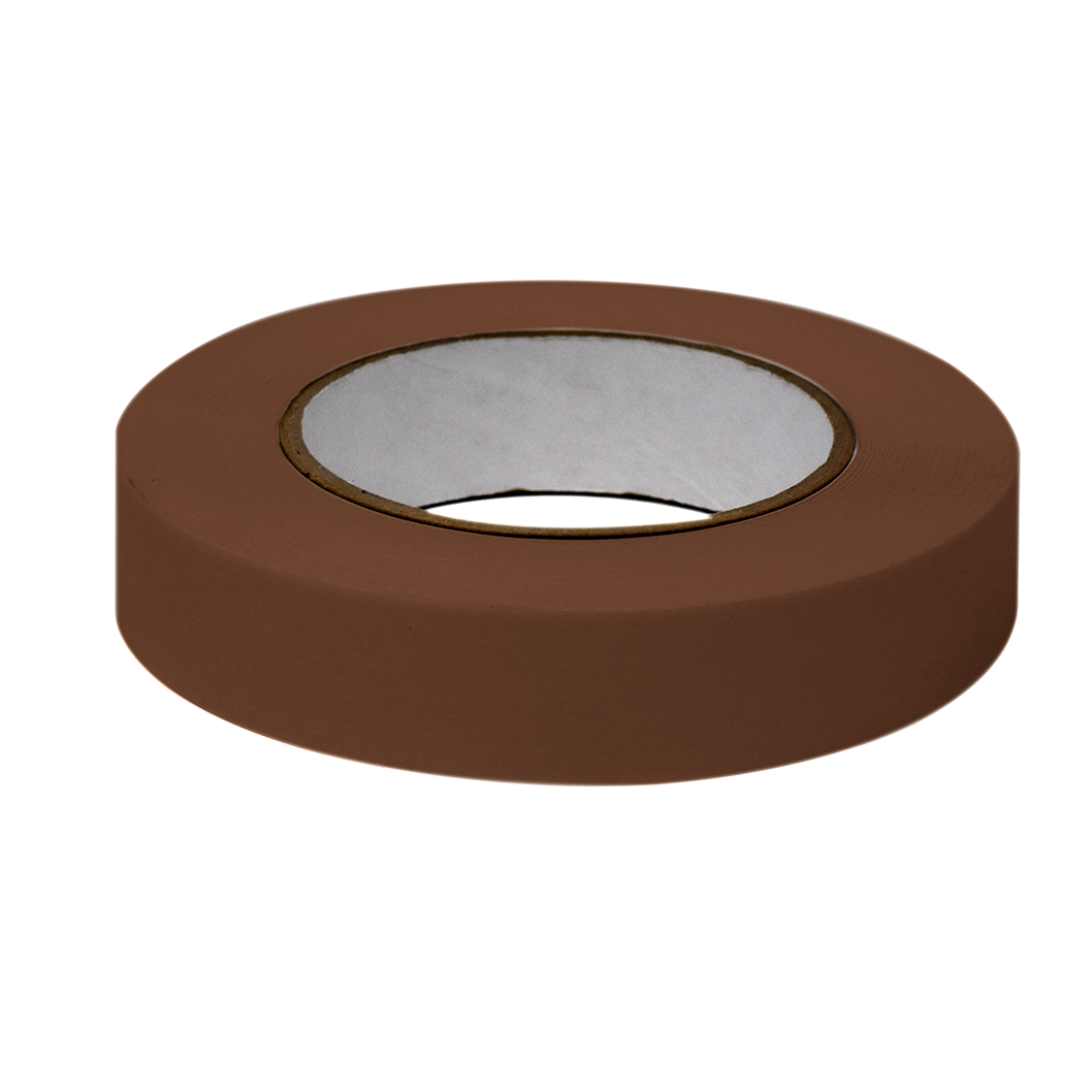 Globe Scientific Labeling Tape, 1" x 60yd per Roll, 3 Rolls/Case, Brown  Image