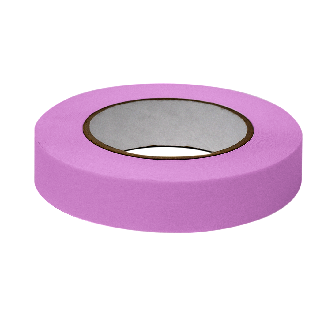Globe Scientific Labeling Tape, 1" x 60yd per Roll, 3 Rolls/Case, Magenta  Image