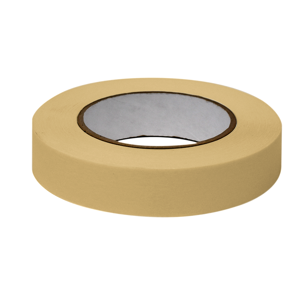 Globe Scientific Labeling Tape, 1" x 60yd per Roll, 3 Rolls/Case, Tan  Image