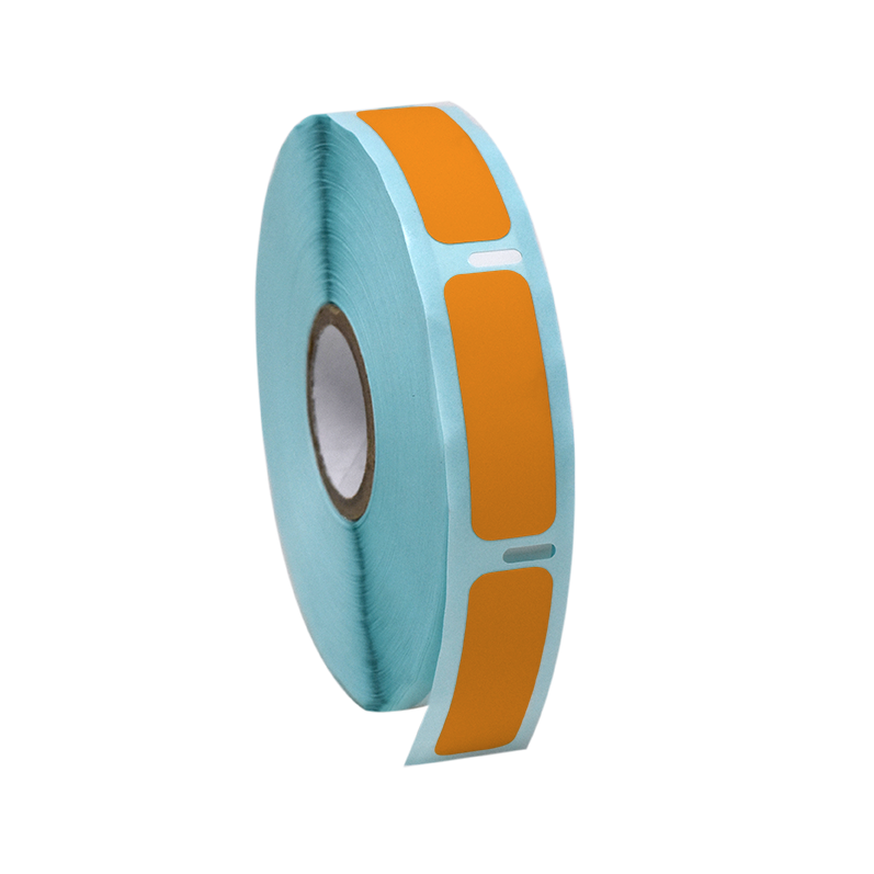 Globe Scientific Label Roll, Cryo, Direct Thermal, 38x13mm, for Cryogenic Vials, Orange Image