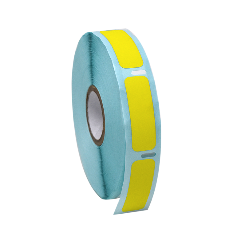 Globe Scientific Label Roll, Cryo, Direct Thermal, 38x13mm, for Cryogenic Vials, Yellow Image