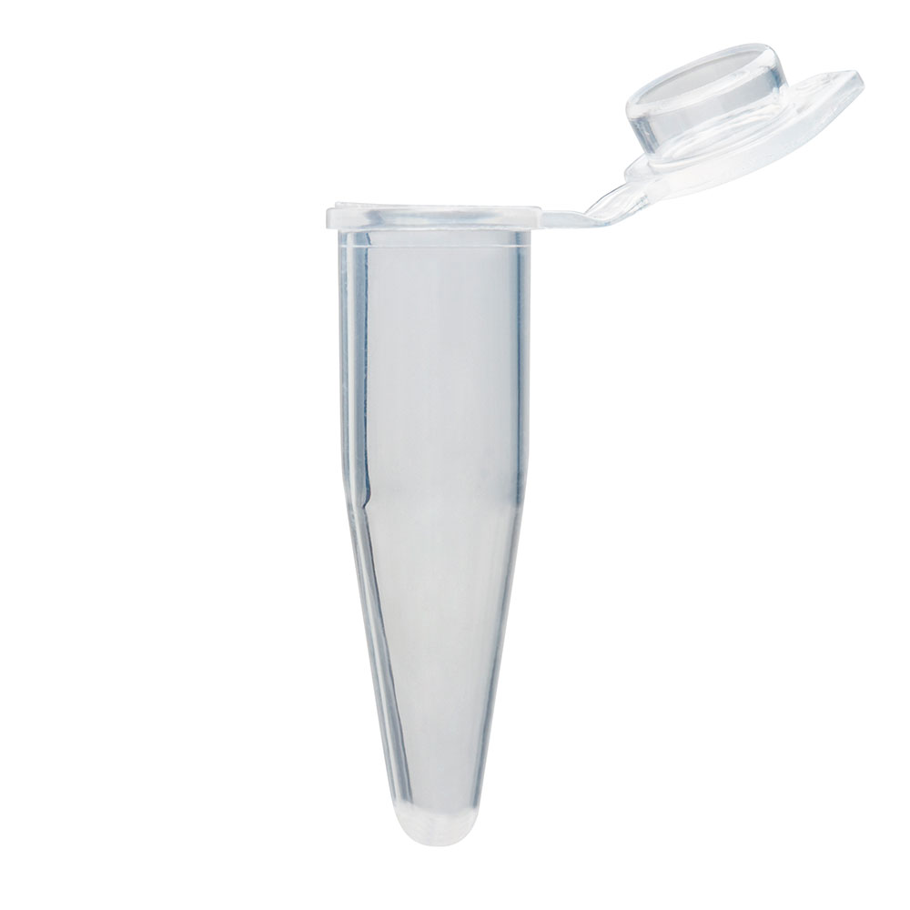 Globe Scientific 0.5mL Individual PCR Tube with Frosted Flat Cap, Natural Image