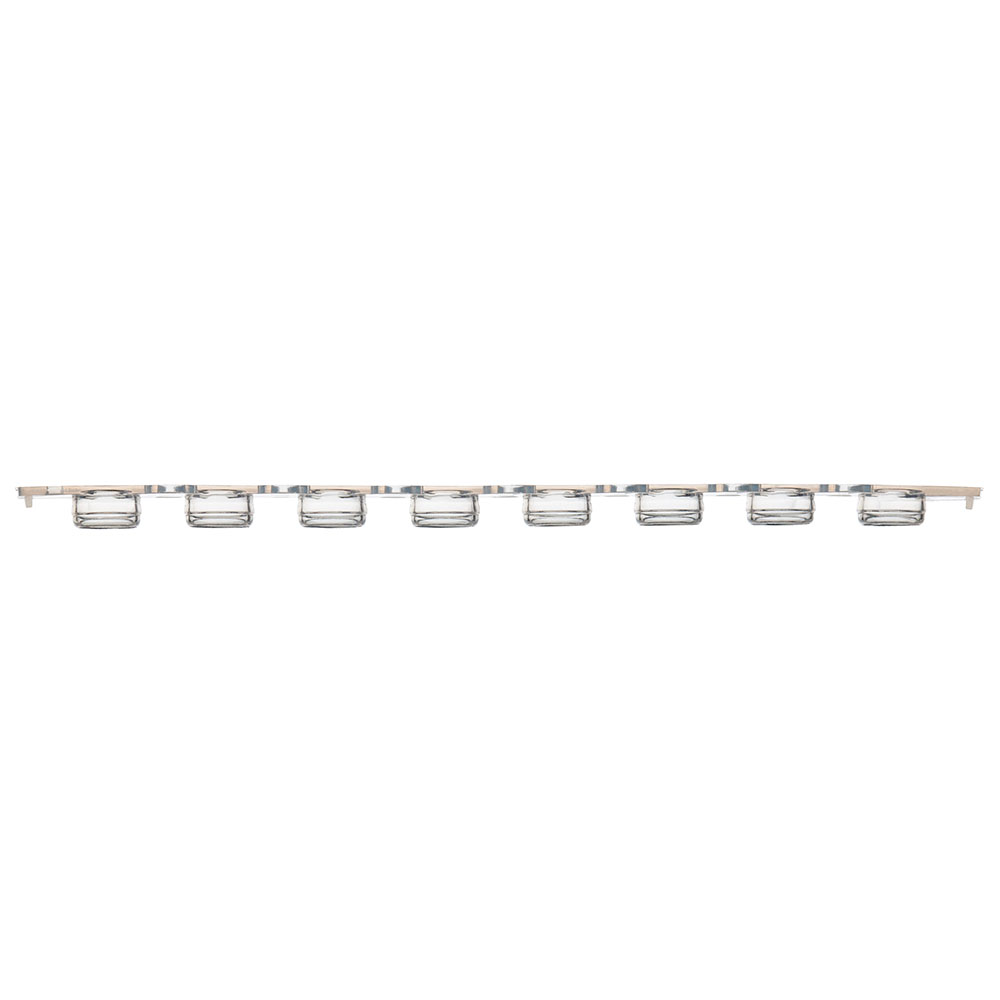 Globe Scientific 0.2mL 8-Strip Flat Caps, No Tubes, Optically-Clear for qPCR Image