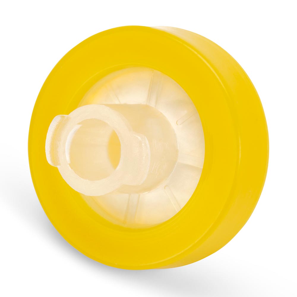 Globe Scientific Syringe Filter, Nylon Membrane, 0.45?m Porosity, 13mm Diameter, PP Housing, STERILE, Individually Wrapped Image