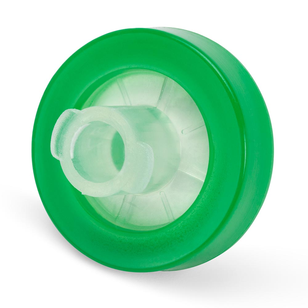 Globe Scientific Syringe Filter, PES Membrane, 0.45?m Porosity, 13mm Diameter, PP Housing, STERILE, Individually Wrapped Image
